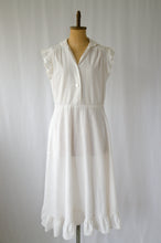 画像をギャラリービューアに読み込む, 80s vintage frill cotton dress